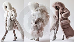 Fluffy fur coat collection showcases elegance and warmth in fashion