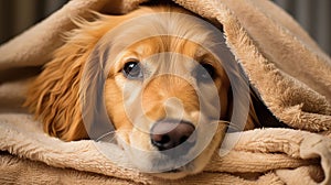 fluffy golden retriever bath