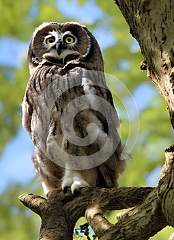 fluffy juvenile owl