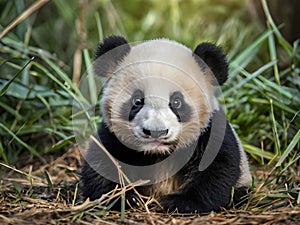 Fluffy Little Baby Panda Cub