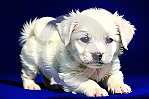 Fluffy White Puppy Delight