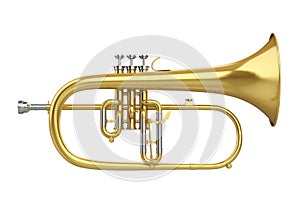 Flugelhorn Isolated