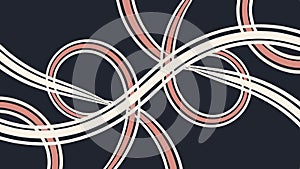 Fluid Abstract Curved Lines Pattern, Dynamic Movement, Modern Art, vector design Generative AI