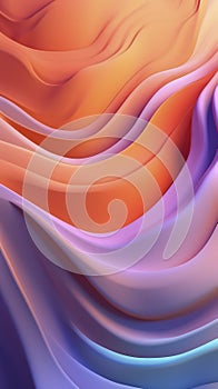 Fluid and Abstract Design with Soft Curves and Gradients AI Generated