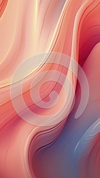 Fluid and Abstract Design with Soft Curves and Gradients AI Generated