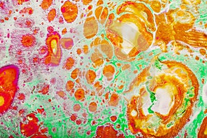 Fluid abstract- liquid art illustration. Acrylic- paint on canvas