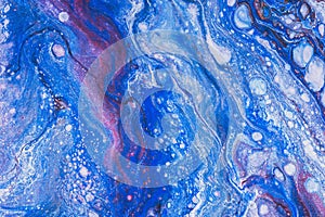 Fluid abstract- liquid art illustration. Acrylic- paint on canvas