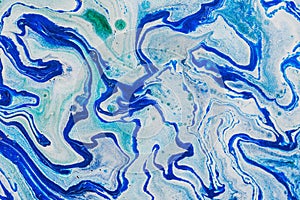 Fluid abstract- liquid art illustration. Acrylic- paint on canvas