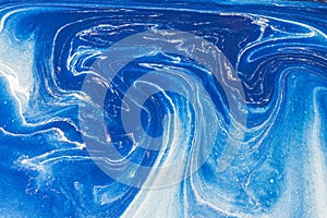 Fluid abstract- liquid art illustration. Acrylic- paint on canvas