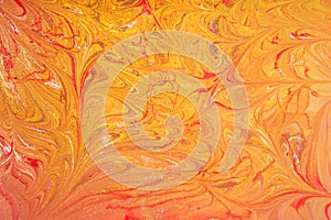 Fluid abstract- liquid art illustration. Acrylic- paint on canvas