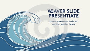 Fluid abstract waves, symbolizing motion, creativity, and flow, vector design Generative AI