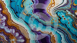 fluid art of geodeinspired flat surface backg ai generated