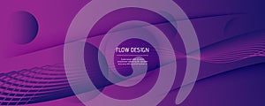 Fluid Background. Abstract Flow Shape Movement.