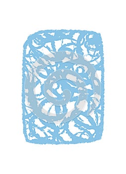 Fluid Blue Chalk Sketch Quote Box