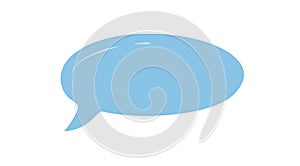 Fluid Blue Speech Bubble Sticker