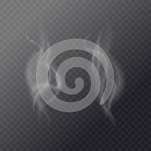 Fluid cigarette smoke on a dark background.