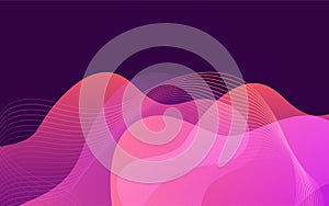 Fluid colorful dynamic background design with modern gradient color composition