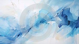 Fluid And Dynamic: Abstract Painting Inspired By Powder Blue