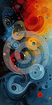 Fluid Fantasia: A Whimsical Swirl of Color and Shape