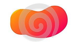 Fluid Gradient Abstract Design Element, vector design Generative AI