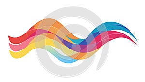 Fluid Gradient Wave: Abstract Colorful Motion Vector Design, vector design Generative AI