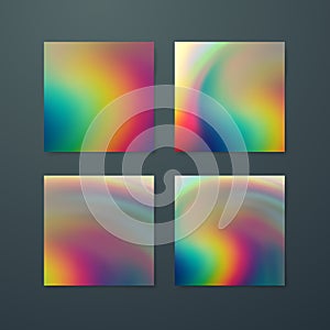 Fluid iridescent multicolored background.