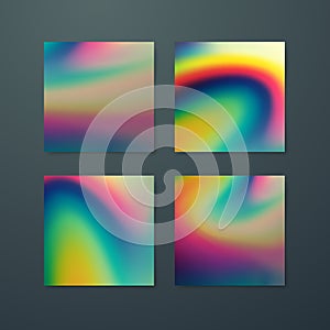 Fluid iridescent multicolored background.