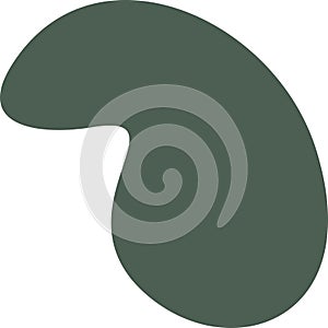 Fluid organic shapeAbstract trendy graphic organic shape elements flowing liquid isolated white background