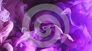 Fluid splash color vapor ink water blast purple