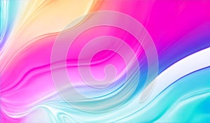 Fluid wave color abstract colorful fluid design background acrylic fluid wave banner. Generative AI
