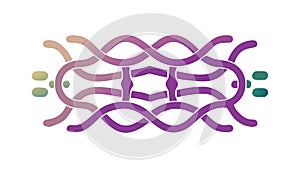 Fluid Wavy Abstract Lines Pattern Vector, Gradient Movement Texture, vector design Generative AI