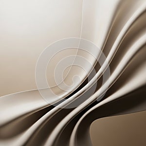 Fluid, wavy shapes create a smooth, flowing abstract design. The image features soft, undulating