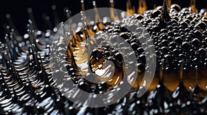 Fluidic Elegance: Exploring the Porous and Airy Ferrofluid Structures