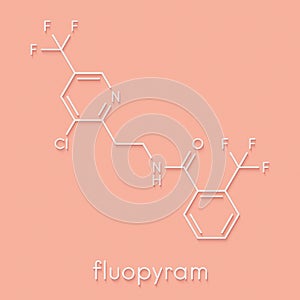 Fluopyram fungicide molecule. Skeletal formula