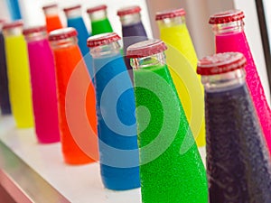 Fluorescent Colorful Aperitif Bottle Drinks