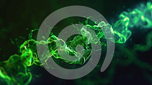 A fluorescent image showing the dynamic movement of microtubules during chromosome separation in anaphase photo