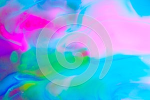 Fluorescent paint patterns under black ultraviolet light