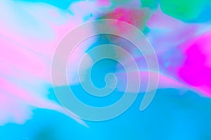 Fluorescent paint patterns under black ultraviolet light