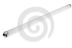 Fluorescent Tube isolated over white background and path