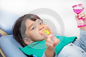 The Fluoride coating in children photo