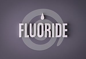 Fluoride sign lettering photo