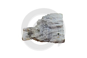 Fluorite mineral rock isolated on white background.