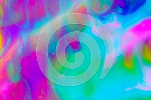 Fluorescent paint patterns under black ultraviolet light