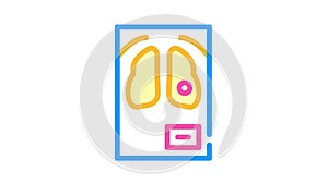 fluorography snapshot color icon animation