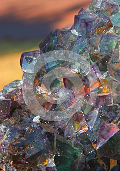 Fluorspar crystal