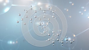 fluphenazine molecular structure, 3d model molecule, phenothiazines, structural chemical formula view from a microscope