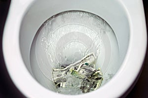 Flush money down img