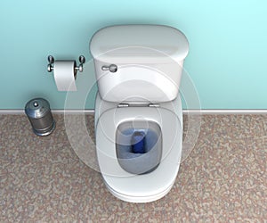 Flushing Toilet