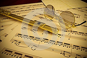 Flute and Glasses