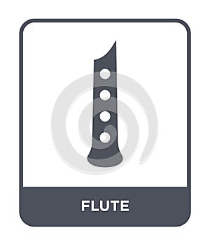 flute icon in trendy design style. flute icon isolated on white background. flute vector icon simple and modern flat symbol for